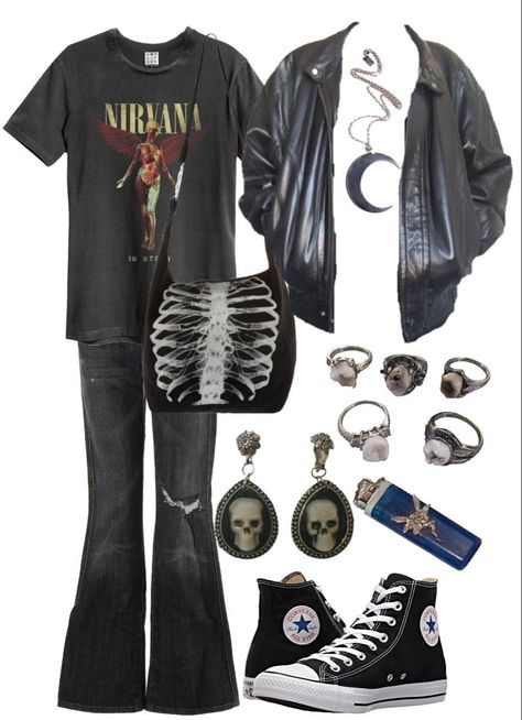 Rodrick Heffley, Alt Outfits, Eddie Munson, Swaggy Outfits, Gothic Outfits, Alternative Outfits, 가을 패션, Edgy Outfits, Mode Vintage