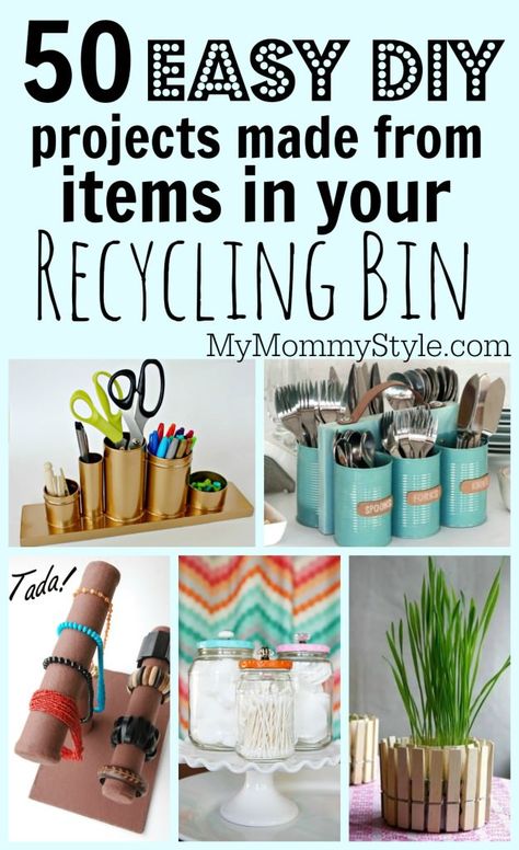 We have been talking all about recycling this week for our Summer Learning Series. We have shared art projects for kids using recycled materials, but now it's time for the grown ups. Here is a round up of my favorite useful DIY projects using recycled materials.I just moved to… Recycler Diy, Piscina Diy, Diy Recycled Projects, Recycled Crafts Kids, Diy Bird Bath, Recycled Art Projects, Painted Pots Diy, Diy Crafts For Adults, Crafts From Recycled Materials