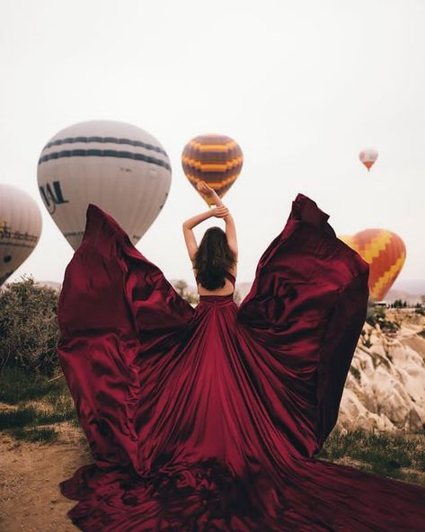 Flowy Dress Photoshoot, Santorini Flying Dress, Long Train Dress, Photoshoot Gown, Infinity Gown, Dress For Photoshoot, Flying Dress, Ethereal Elegance, Train Dress