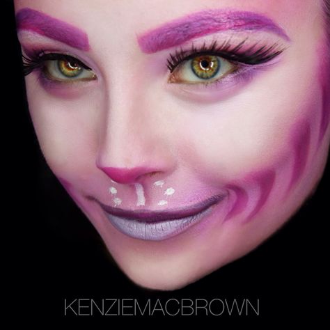 Cheshire Cat Halloween makeup Easy Cheshire Cat Makeup, Chesire Makeup, Cheshire Cat Makeup Easy, Cheshire Cat Makeup, Cheshire Cat Halloween, Alice Halloween, Alice In Wonderland Makeup, Wonderland Makeup, Makeup Pinterest