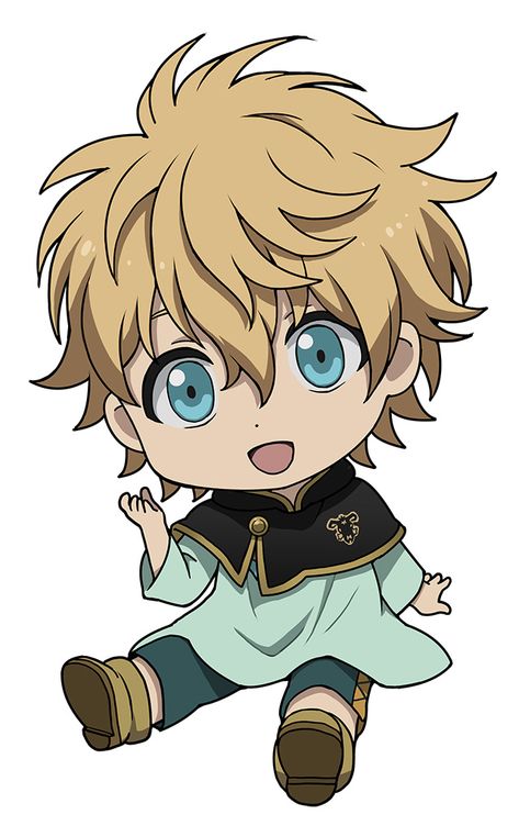 Luck - Black Clover Black Cover Anime, Black Clover Chibi, Black Clover Luck, Luck Black Clover, Luck Voltia, Black Clover Manga, Anime Crafts, Black Bull, Black Clover Anime