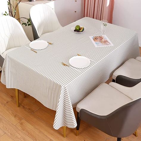 Amazon.com: Vinyl Flannel Backed Tablecloth Waterproof Oil-Proof PVC Table Cloth Stain-Resistant Wipeable Table Cover : Home & Kitchen Tablecloth Waterproof, Pvc Table, Vinyl Tablecloth, Square Table, Oval Table, Square Tables, Table Cover, Table Covers, Tablecloths