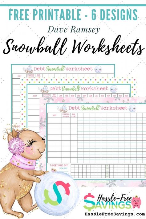 Dave Ramsey Debt Snowball Printable, Debt Snowball Printable, Debt Snowball Spreadsheet, Dave Ramsey Debt Snowball, Debt Snowball Worksheet, Dave Ramsey Debt, Dave Ramsey Baby Steps, Debt Payoff Printables, Setting Up A Budget