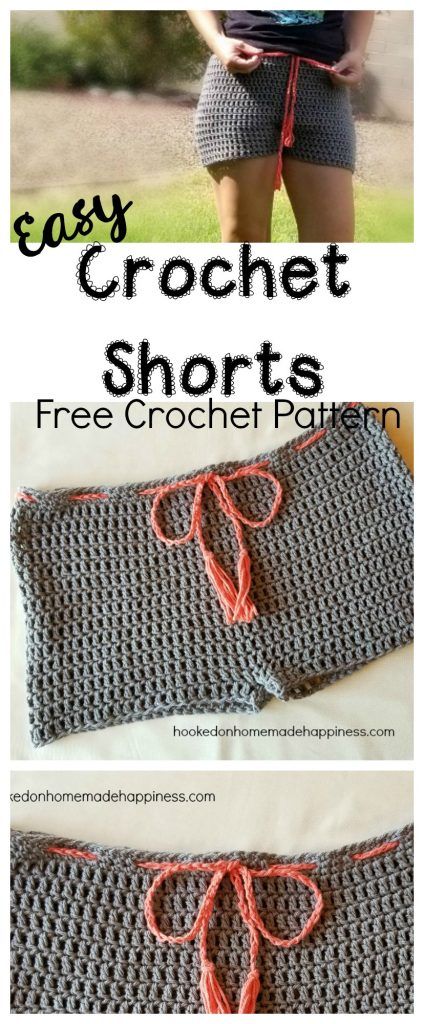 Easy Crochet Shorts Crochet Dress Short, Shorts Pattern Free, Crochet Shorts Pattern, Poncho Outfit, Crochet Dress Pattern Free, Crochet Bottoms, Shorts Crochet, Black Crochet Dress, Crochet Pants