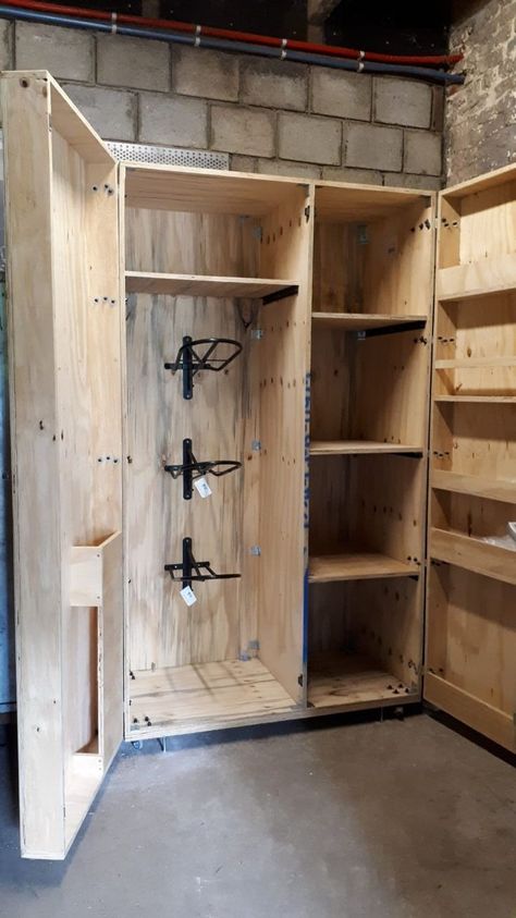 Horse Tack Locker Diy, Tack Closet Ideas, Tack Locker Ideas, Horse Tack Locker, Diy Tack Room, Tack Locker, Tack Room Organization, Small Horse Barns, Horse Tack Rooms