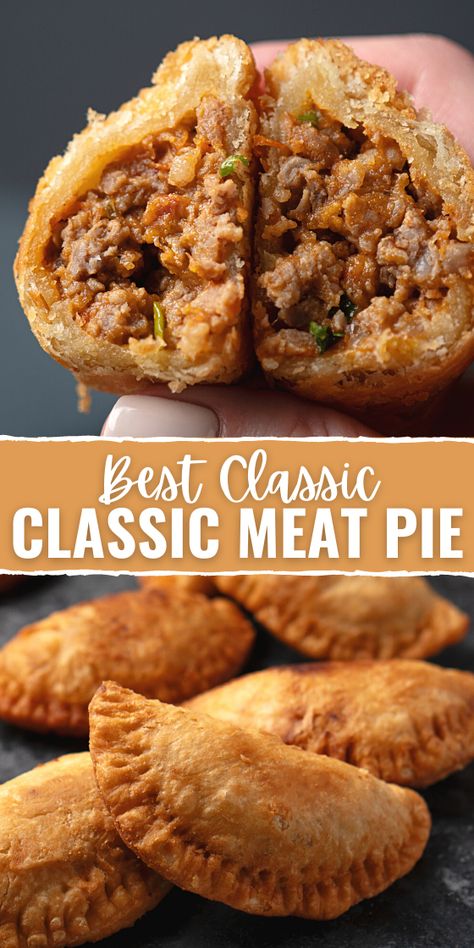 Meat Hand Pie Recipe, Easy Empanadas Recipe, Hand Pies Savory, Pasties Recipes, Meat Pie Recipe, Beef Pies, Hand Pie Recipes, Fried Pies, Hand Pie