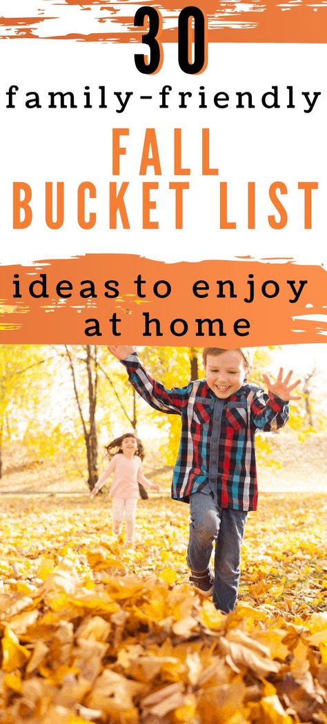 Outdoor Bucket List, Fall Traditions Families, Fall Family Activities Bucket Lists, Fun Fall Things To Do With Kids, November Bucket List For Families, Fall Family Ideas, Fall Fun For Kids, Indoor Fall Activities, Family Fall Activities