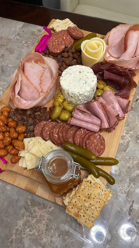 Deli meat, New York City, food, eats, delicious, cheese, wine Halal Charcuterie Board, 11k Followers, Charcuterie Board, Cheese Board, Comfort Food, Dairy, Cheese, Photo And Video, Instagram Photos