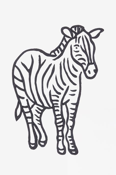 Stitch this eye-catching zebra using a single shade of DMC Coton Perlé. This embroidery pattern will look fabulous stitched onto light-coloured cushion... Dalmatian Pattern, Free Embroidery Patterns, Penguin Pattern, Giraffe Pattern, Flamingo Pattern, Vintage Chest, Zebra Pattern, Elephant Pattern, Fish Patterns