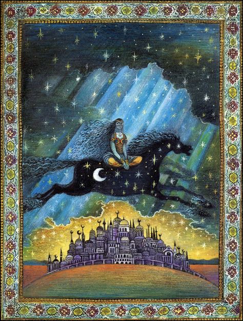 Thousand And One Nights, Story Books Illustrations, Dream Fantasy, Fairytale Illustration, Tarot Art, Fairytale Art, Arabian Nights, Folk Tales, Childrens Illustrations