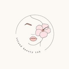 Liptint Logo Design Ideas Minimalist, Beauty By Logo, Pmu Logo Ideas, Cosmetology Logo Design, Esthetician Logo Design Ideas, Lips Logo Branding, Skin Care Logo Design Ideas, Skincare Logo Design Ideas, Hawaiian Logo