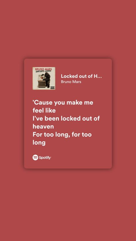 Hopeless Quotes, Heaven Lyrics, Locked Out Of Heaven, Song Lyric Quotes, Spotify Lyrics, Lyrics Aesthetic, Just Lyrics, Bruno Mars, 2024 Vision