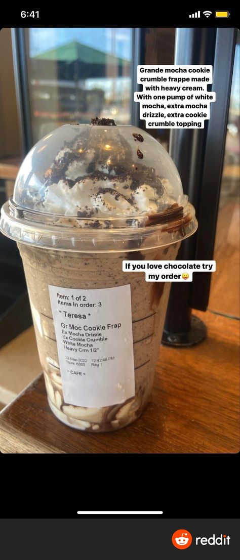 Starbucks Drink Chocolate, Starbucks Orders Chocolate, Chocolate Chip Starbucks Frap, How To Make Cookie Crumble Frap, Chocolate Starbucks Drinks Frappuccino, Starbucks Drinks Chocolate Frappe, Starbucks Drinks Cookie Crumble, Oreo Cookie Frappuccino Starbucks, Starbucks Drinks Cookie