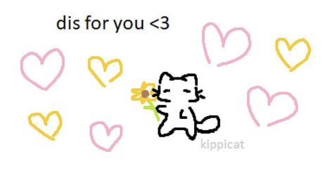 Cat Cute Drawing, Wholesome Reaction, Love Wholesome, Reaction Image, Bf Love, Cat Doodle, Cute Drawing, Flowers Yellow, I Love My Girlfriend