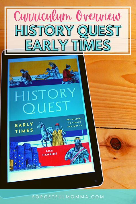 This year we are trying History Quest Early Times for the first time and I’m actually excited to teach history this year. History Quest, Kindergarten Homeschool Curriculum, Homeschool Preschool Curriculum, Homeschool Social Studies, Homeschooling Resources, Kindergarten Curriculum, Homeschool History, History For Kids, Homeschool Kindergarten