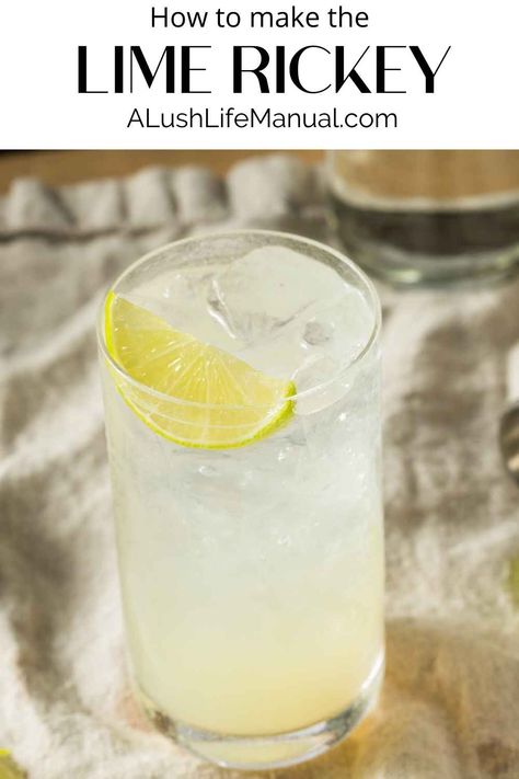 Lime Rickey Recipe, Citrus Drinks, Lime Rickey, Lime Drinks, Lime Recipes, Mixed Drinks Alcohol, Recipes Summer, Drinks Alcohol, A Breath Of Fresh Air