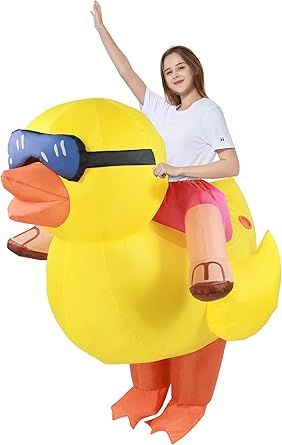 Halloween Blow Ups, Duck Costumes, Rubber Ducky, Mens Costumes, Adult Costumes, Funny Cute, Yellow, Halloween, Funny