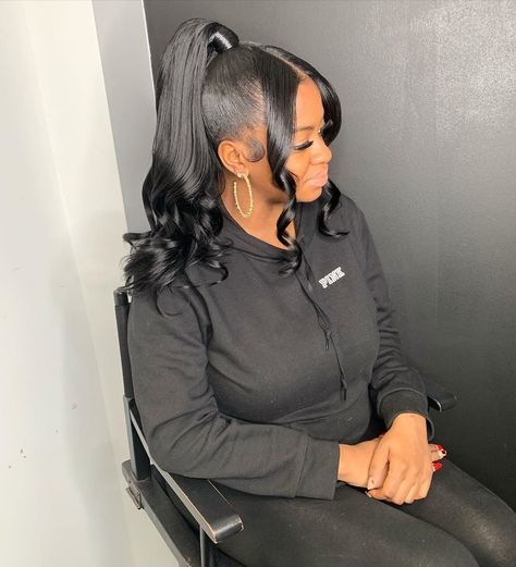 Bangs Ponytail, Low Ponytail, Sleek Ponytail, High Ponytails, Mary Janes, Bangs, Link In Bio, Two Piece, Sleek