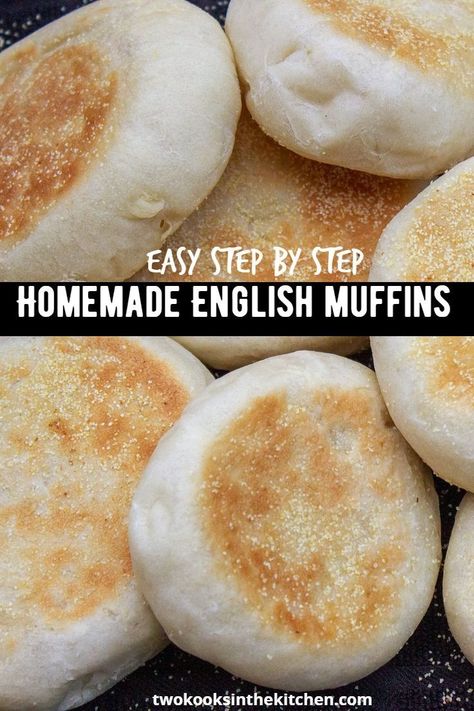 English Muffin Recipes, Homemade English Muffins, Homemade Bread Recipes Easy, English Muffins, Bread Machine Recipes, Easy Bread Recipes, Easy Bread, Bread Recipes Homemade, Artisan Bread