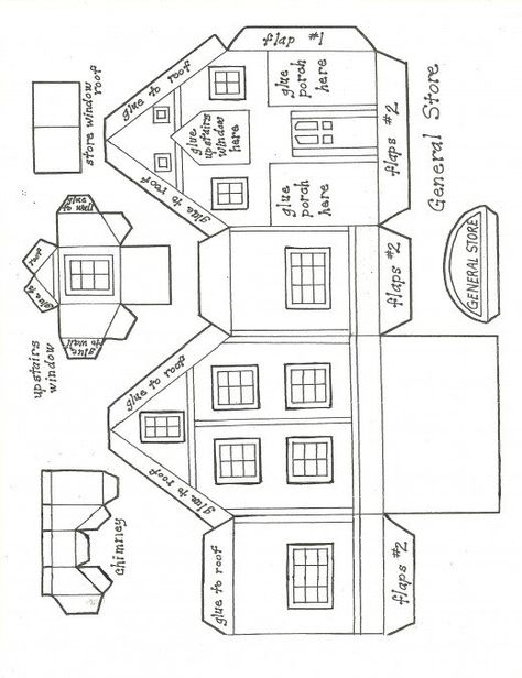 Diy Christmas Village Houses, Paper House Template, Diy Christmas Village, House Template, Paper Doll House, Christmas Village Houses, Glitter Houses, Cardboard House, Putz Houses