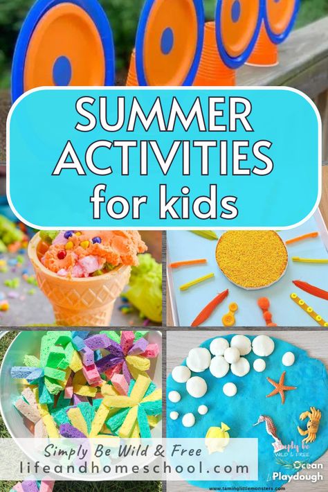 Awesome summer activities for indoor and outdoor play! These summer activities for kids make the perfect boredom busters! Kid Schedule, Water Activities For Kids, Water Play Activities, Summer Fun For Kids, Fun Summer Activities, Water Games, Printable Checklist, Toddler Snacks, Day Camp