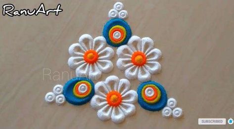 Small Circle Rangoli, Circle Rangoli Design, Circle Rangoli, Rangoli Mandala, Sanskar Bharti Rangoli, Sanskar Bharti Rangoli Designs, Happy Diwali Rangoli, Simple Flower Rangoli, Rangoli Designs Simple Diwali