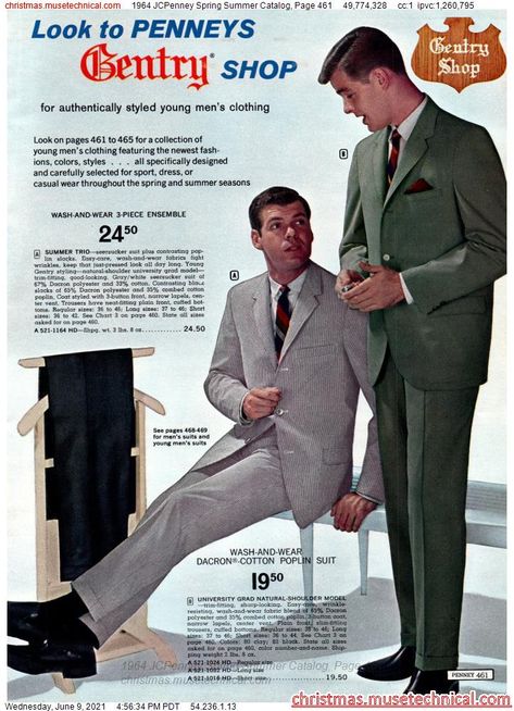 1960 Mens Fashion, 1960s Fashion Mens, 1965 Fashion, Gentlemen Wear, Seersucker Suit, Retro Looks, Ivy Style, Early 60s, 60s Style