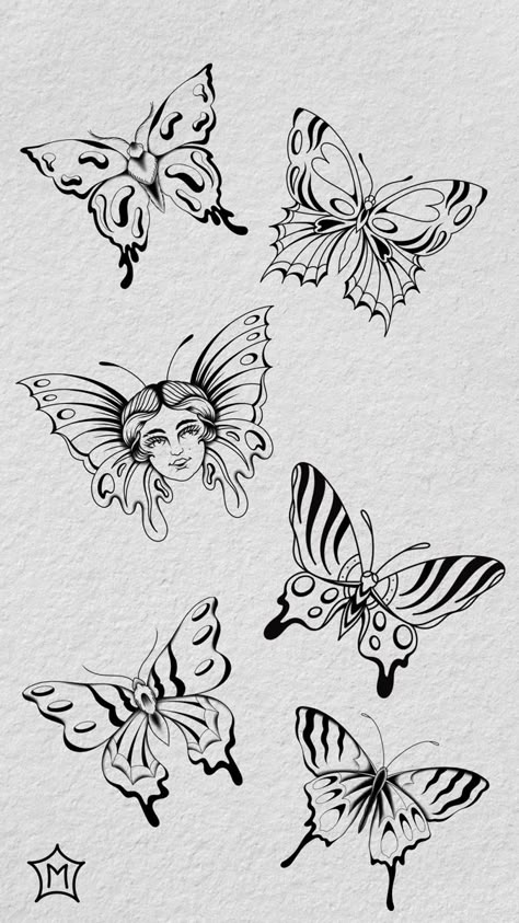 Blackwork Tattoo Style, Flash Tattoo Borboleta, Tattoo Room Ideas, Desain Tattoo, Tatu Ideas, Tattoo Room, Tattoo Portfolio Ideas, Stencil Tattoo, Special Tattoos