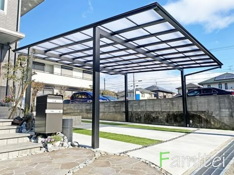 Terace Design, Modern Carport, Pool Shade, Concrete Patio Designs, Carport Designs, Rooftop Design, Car Port, Roof Architecture, Canopy Design