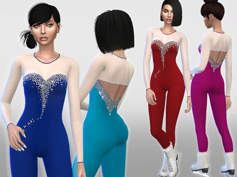 Puresim's Ice Skating Outfit Sims 4 Dancer Clothes, Sims 4 Ice Skating Cc, Sims 4 Ice Skating, Snow Dance, Sims Poses, Skating Outfit, 4 Poses, Figure Skating Outfits, Ice Skating Outfit