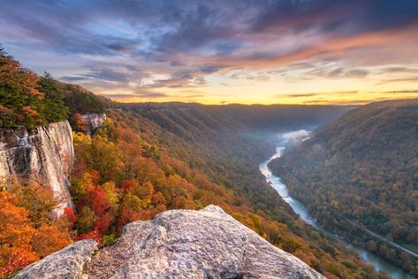 Things to Do in New River Gorge: Visiting the Newest US National Park - Thrillist River Gorge West Virginia, New River Gorge West Virginia, New River Gorge, Daniel Boone, Virginia Usa, New River, Ghost Towns, Oklahoma City, Fall Foliage