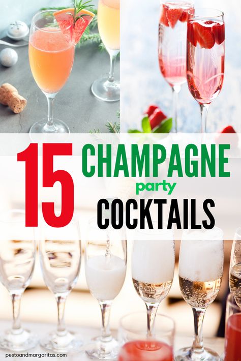 White Wine Drink, Champagne Cocktail Recipes, Types Of Champagne, Champagne Recipe, Sparkling Wine Cocktails, Wine Cocktail Recipes, Champagne Recipes Cocktails, Champagne Punch, Champagne Drinks