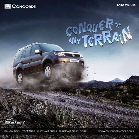 Car Creative Ads, Snow Adventure, Mud Water, Adventure Car, Ad Car, Tata Motors, Key Visual, Ad Creative, Creative Ads