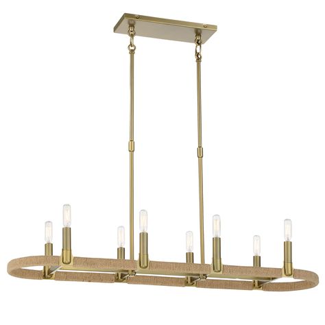 Brass Chandelier Dining Room, Minka Lavery Lighting, Beach Style Kitchen, Chandelier Dining Room, Linear Pendant Light, 5 Number, Linear Suspension, Minka Lavery, Kitchen Island Pendants