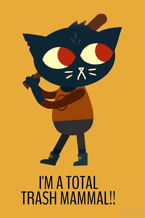 Mae Borowski, Night In The Woods, Random Doodles, In The Woods, Art Blog, Night In, Baseball Bat, Black Cat, Bat