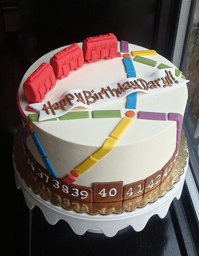 "Ticket to Ride" Board Game Cake | A 40th birthday cake base… | Flickr Board Game Theme Party, Board Game Cake, Monopoly Cake, Toddler Board Games, Board Game Shelf, Board Games Party, Candyland Board Game, Drinking Board, Game Night Snacks