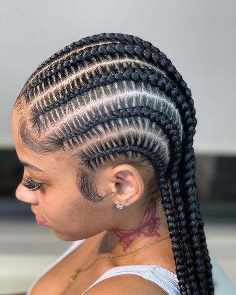 Braids And Twists, Cornrows Braids For Black Women, Feed In Braids, Feed In Braids Hairstyles, Box Braids Hairstyles For Black Women, Braids Hairstyles Pictures, Braided Cornrow Hairstyles, Feed In Braid, Girls Hairstyles Braids