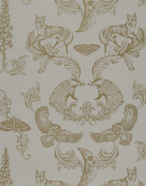 New wallpaper collection by Charlotte Cory available at The Pattern Collective. Vintage Woodland Nursery, Wallpaper Studio, Woodland Wallpaper, Toile Wallpaper, By Appointment Only, Shirt Prints, Wallpaper Pattern, Wallpaper Collection, Bathroom Wallpaper