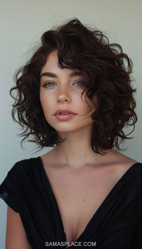 Medium Hairstyles Ideas for Trendy Looks Curly Bob Haircuts, Spring Haircuts, Curly Lob, Shoulder Length Curly Hair, Natural Curly Hair Cuts, Bob Haircut Curly, Short Curly Haircuts, Hair 2024, Haircuts For Curly Hair