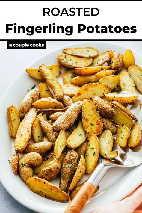 Finger Link Potatoes Recipes, Side Dishes Potato, Fingerling Potatoes Recipes, Best Roast Potatoes, Best Fish Recipes, Best Roast, A Couple Cooks, Roasted Fingerling Potatoes, Winter Salad Recipes