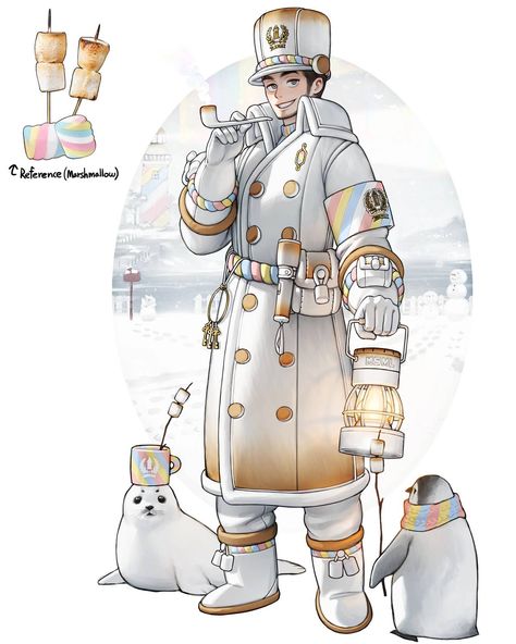 Lighthouse Keeper, Japon Illustration, 캐릭터 드로잉, Concept Art Character, Arte Inspo, Character Design Male, Cute Art Styles, 영감을 주는 캐릭터, Character Design References