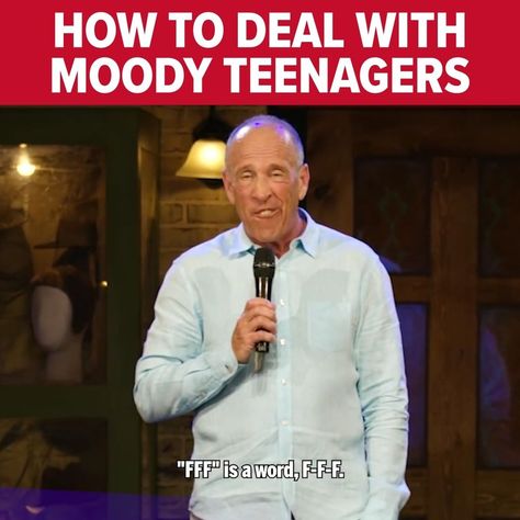 How To Handle Moody Teens | Jeff Allen | How to deal with moody teenagers... #JeffAllenComedy #standupcomedy #raisingteens | By Jeff Allen | Facebook Stand Up Comedy, Revenge, Mens Tops, Funny