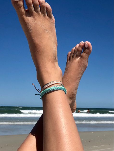 Waterproof surfer anklets Surfer Anklets, Waterproof Bracelets, Beachy Anklets, Cute Anklets, Surfer Jewelry, Leather Anklets, Wax Cord Bracelet, Beautiful Anklet, Hanging Beads