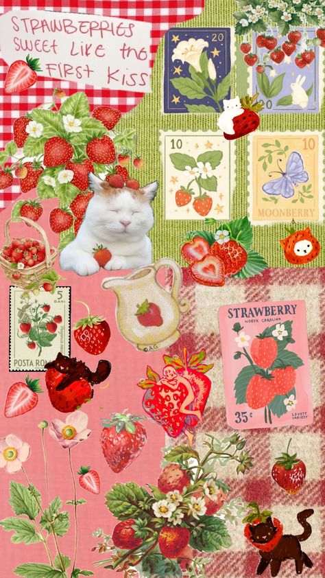 #strawberry #Red ##strawberries Strawberry Western, Strawberry Festival, Festival Theme, Holly Hobbie, Journal Paper, Melanie Martinez, Strawberry Shortcake, Junk Journal, Strawberries