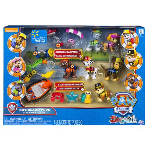 Paw Patrol Sea Patrol Lifeguard Pups Action Pack Gift Set, Exclusively Available At Walmart – Walmart Inventory Checker – BrickSeek  $5.00 86% off Pup Patrol, Black Christmas Decorations, Pony Gift, Top Gifts For Kids, Paw Patrol Girl, Paw Patrol Toys, Paw Patrol Birthday Party, Paw Patrol Nickelodeon, Kids Math Worksheets