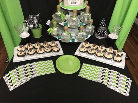 Patron Birthday Party Ideas | Photo 1 of 8 | Catch My Party Patron Party Ideas, Theme Birthday Party For Men, Tequila Birthday Party, Tequila Birthday, Tequila Gift, Tequila Tasting, Dads Birthday, 38th Birthday, 50th Bday