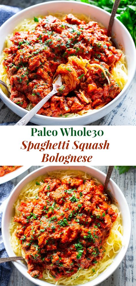 Whole30 Spaghetti Squash, Spaghetti Squash Bolognese, Spaghetti Squash Recipes Chicken, Healthy Squash Recipes, Spaghetti Squash Recipes Healthy, Easy Spaghetti Squash, Spaghetti Squash Recipes Easy, Pan Pita, Whole30 Dinner Recipes