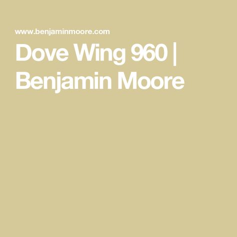 Dove Wing 960 | Benjamin Moore Benjamin Moore Wall Colors, Dove Wing Benjamin Moore, Dove Wing, Benjamin Moore Paint, Benjamin Moore, Wall Colors, Future House, Reno, Paint Colors