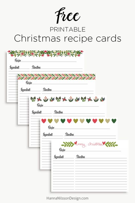 Recipe Printables, Holiday Recipe Card, Christmas Recipe Cards, Recipe Printable, Recipe Cards Printable Free, Crafting Corner, Scrap Books, Swap Ideas, Recipe Cards Template