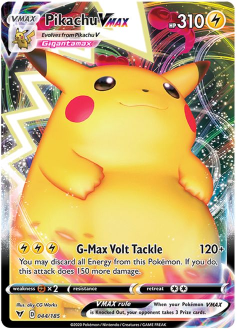 Pikachu VMAX - Vivid Voltage #44 Kartu Pokemon, Real Pokemon, Cool Pokemon Cards, Pikachu Pikachu, Pokemon Nintendo, Pokemon Card Game, Collectible Trading Cards, Pokemon Trading Card Game, Pokemon Trading Card